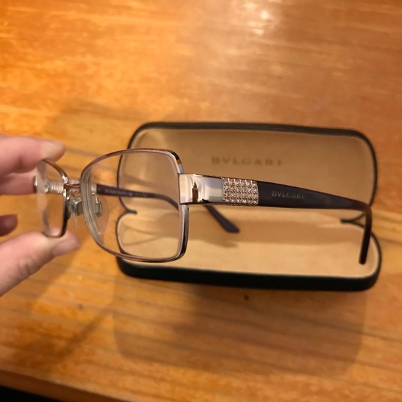 Purple Swarovski Bvlgari Eyeframes - Picture 5 of 8